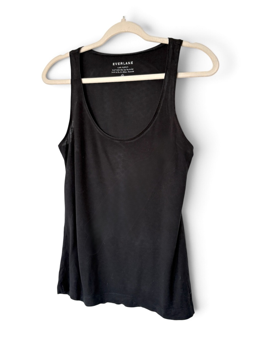 Everlane Black Scoop Neck Tank Top XS